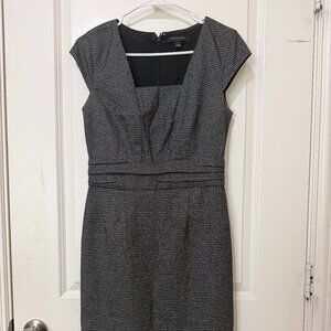 banana republic grey work dress
